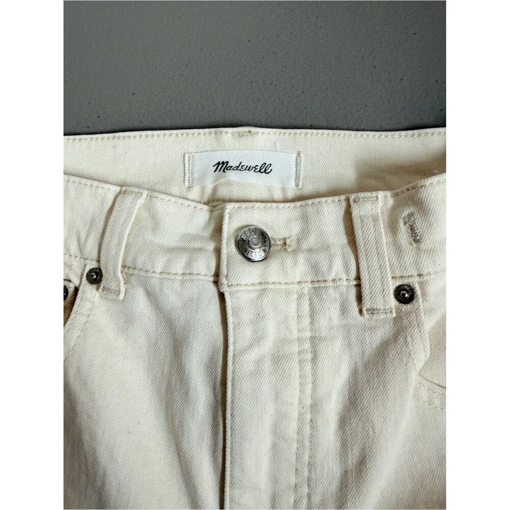 Madewell Relaxed Bootcut Jeans Size 25 Winter White High Full Length